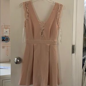 Light pink lace dress